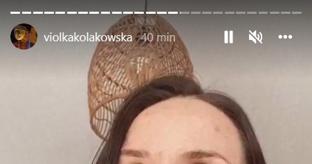 Viola Kołakowska o usunęciu konta na Instagramie poinformowała na instastory /Screen z instastory www.instagram.com/violkakolakowska /Instagram