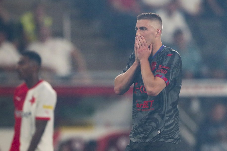 Vladislavs Gutkovskis z Rakowa /Martin Divisek /PAP