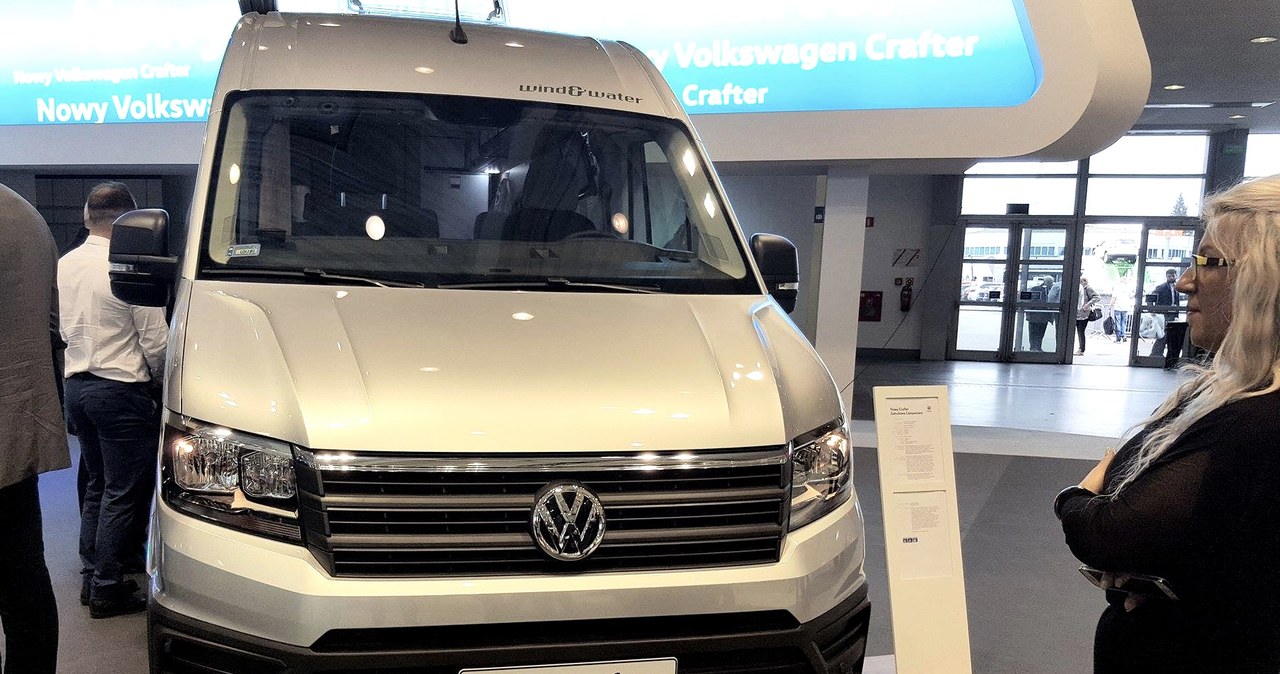 Volkswagen Crafter na salonie w Poznaniu /INTERIA.PL