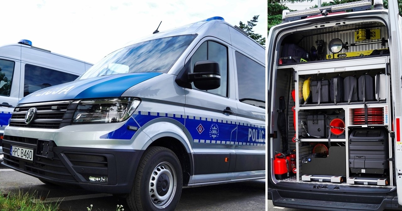 Volkswagen Crafter w wersji ETDiE /Policja