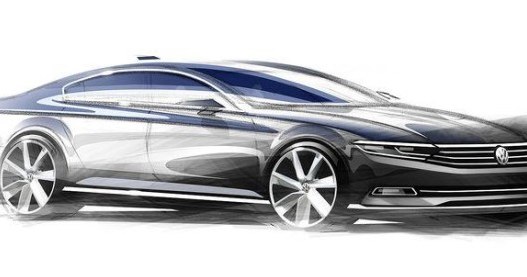 Volkswagen Passat (2015) - pierwsze szkice /Volkswagen