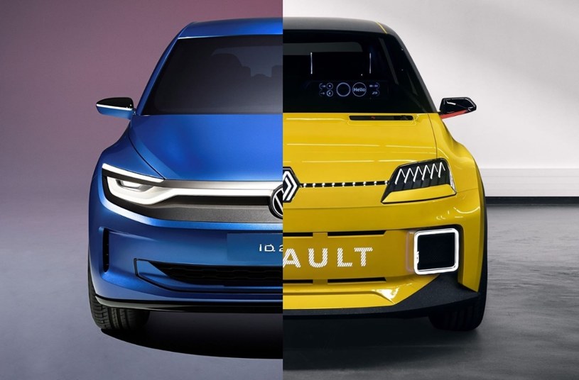 Volkswagen szuka partnera do produkcji tanich elektryków. Obecnie prowadzi rozmowy z Renault. /Volkswagen/ materiały prasowe/ Renault/ materiały prasowe /