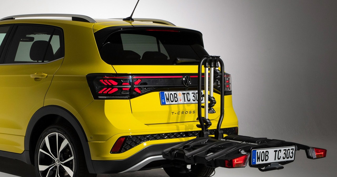 Volkswagen T-Cross po modernizacji ma zwiększone obciążenie dyszla z 55 do 75 kg /materiały prasowe