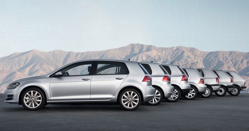 Volkswageny Golfy - od siódmej do pierwszej generacji /Informacja prasowa