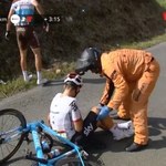 Vuelta Espana. Wypadek Kwiatkowskiego
