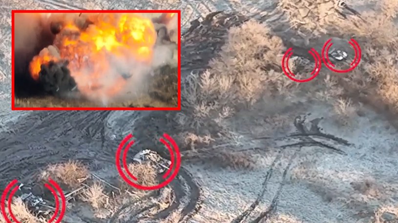 W 10 sekund niszczą cztery rosyjskie czołgi. Jest nagranie