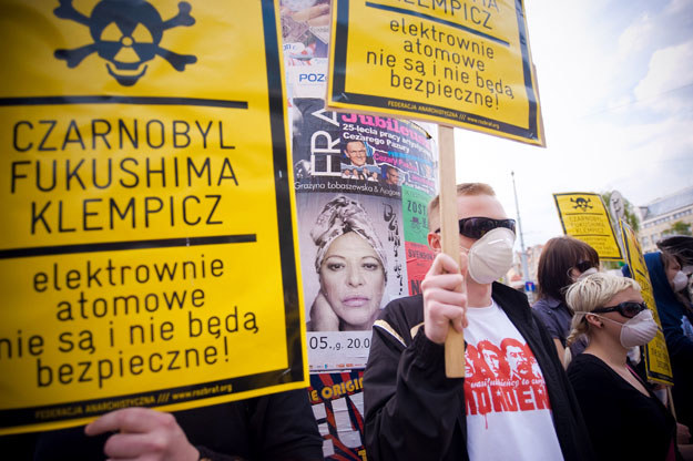 W 2011 roku doszło do kolejnych protestów przeciwko planom budowy w Polsce elektrowni atomowej /Marek Lapis /Agencja FORUM