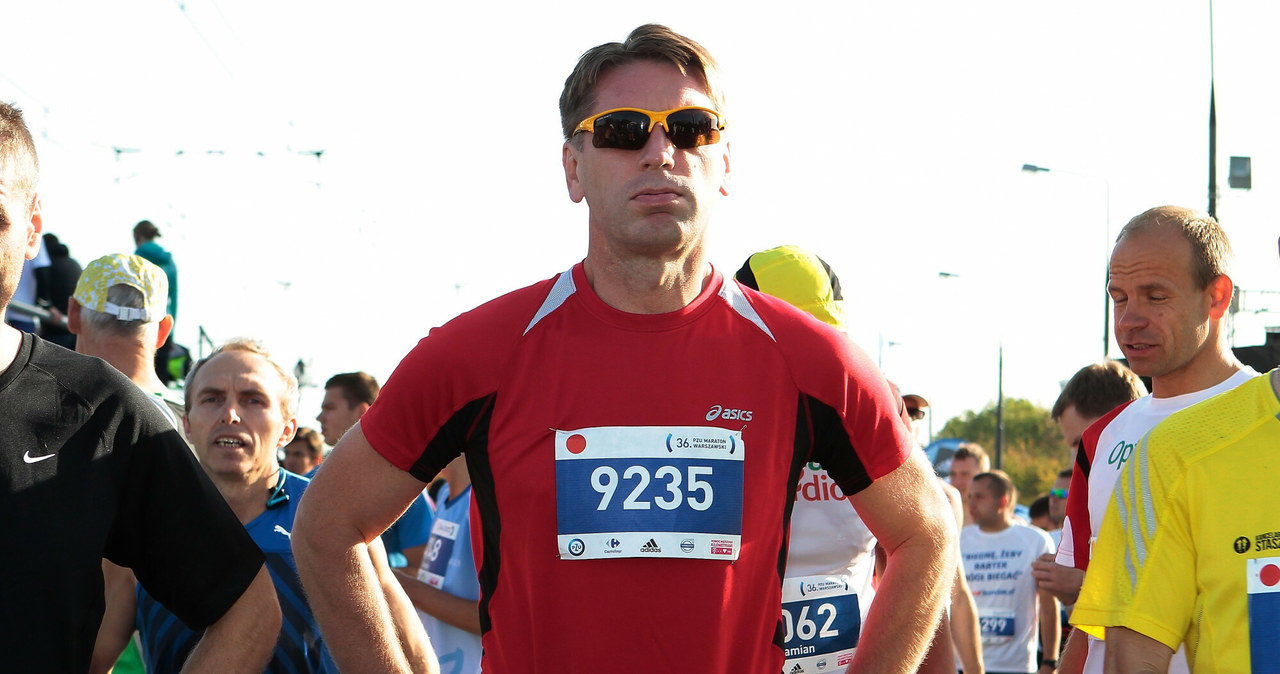 W 2014 roku Tomasz Lis wziął udział w 36. Maratonie Warszawskim /Adam Jankowski /East News