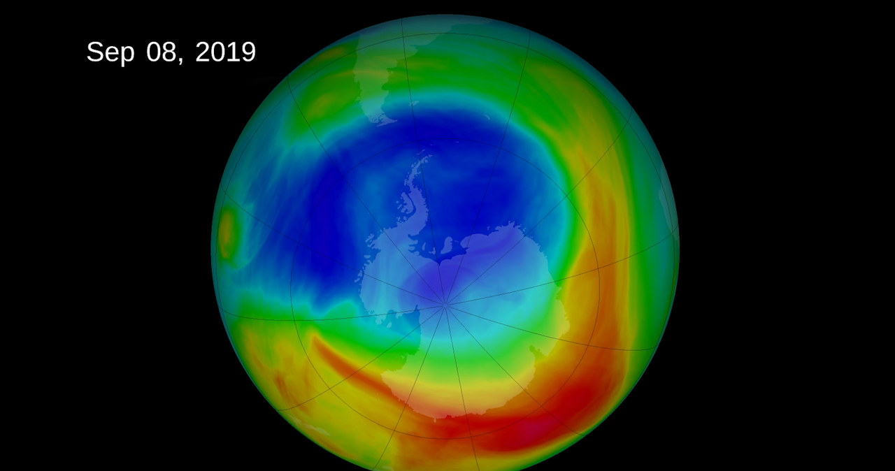 W 2019 r. dziura ozonowa była najmniejsza w historii /NASA