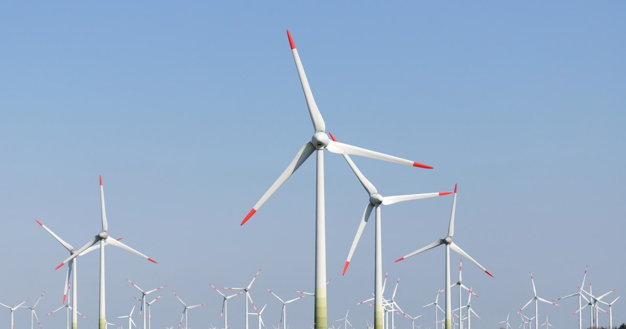 W 2021 r. zainstalowana nowa moc wiatraków sięgała blisko 95 GW, co łącznie dawało na całym świecie skumulowaną moc 837 GW /123RF/PICSEL