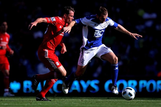 W akcji Jamie Carragher (z lewej) /Alex Livesey /Getty Images