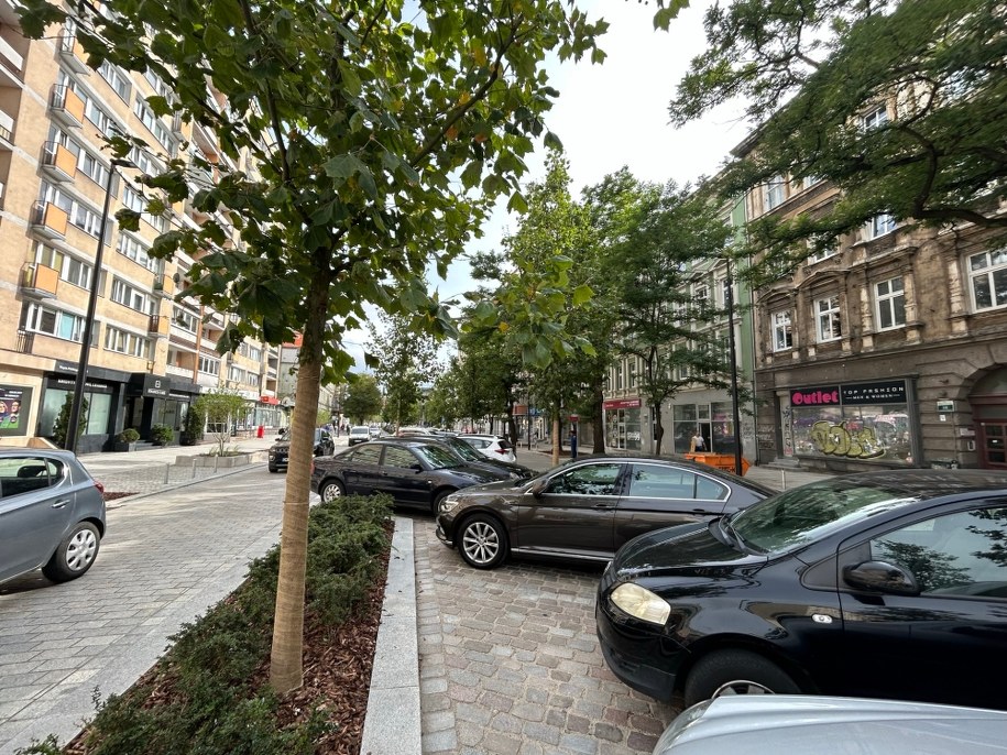 W alei są 173 miejsca postojowe dla samochodów w tym 6 dla pojazdów elektrycznych i 9 dla osób niepełnosprawnych. /Aneta Łuczkowska, RMF FM /RMF FM - reporter