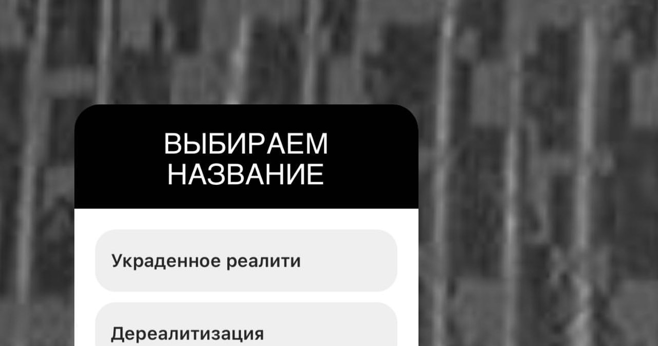 W ankiecie Gordienko zaproponował cztery tytuły: "Skradziona rzeczywistość", "Derealizacja", "Wielki ork" i "Ostatni Buriat". /Yan Gordienko /Instagram
