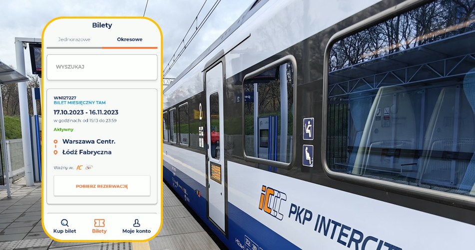 W aplikacji PKP Intercity pojawiły się nowe udogodnienia dla podróżnych. /ANDRZEJ ZBRANIECKI /East News