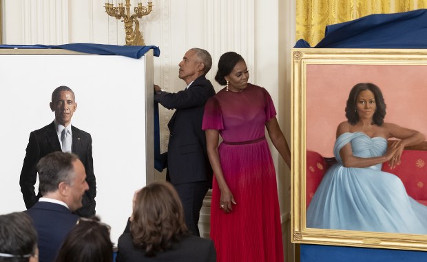 W Białym Domu odsłonięto portrety Baracka i Michelle Obamów
