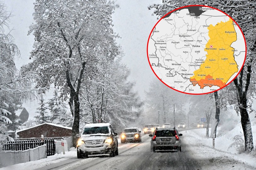 W Bieszczadach i na Podhalu mocno popada śnieg /Paweł Murzyn/ screen z IMGW /East News