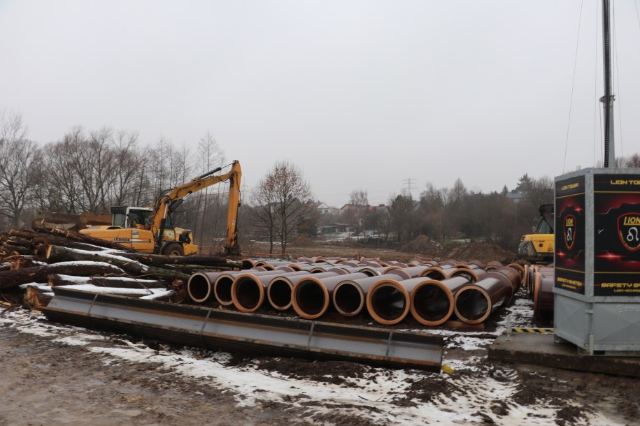 W Bieżanowie rozpoczęto budowę zbiornika retencyjnego /Józef Polewka /RMF FM