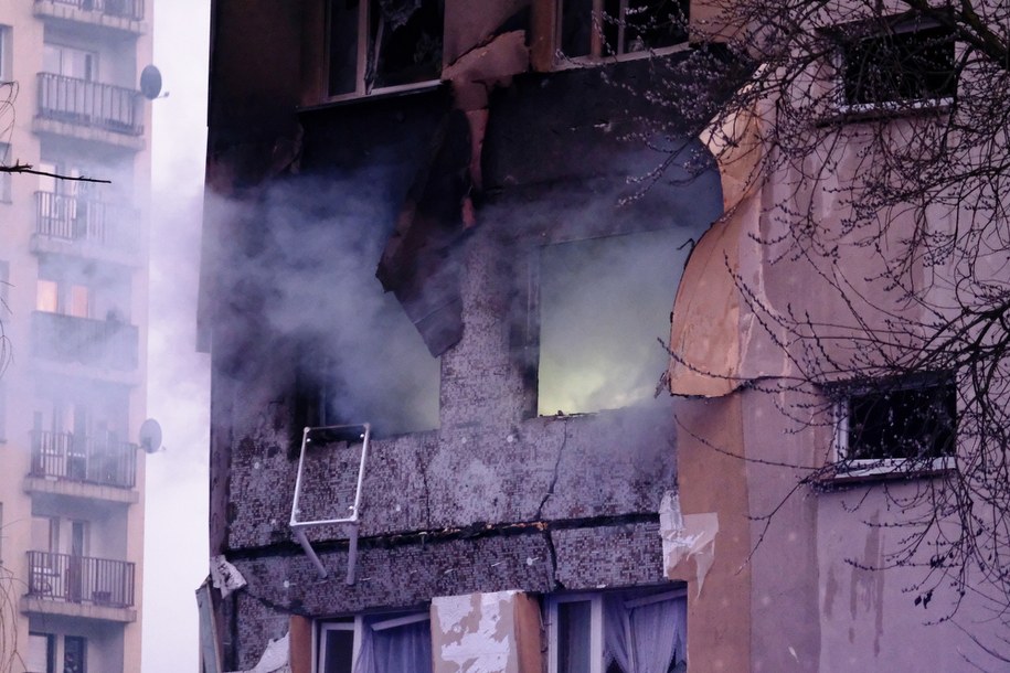 W bloku w Zabrzu najprawdopodobniej eksplodował gaz /Andrzej Grygiel /PAP