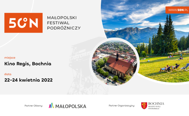 W Bochni startuje Małopolski Festiwal Podróżniczy 50°N