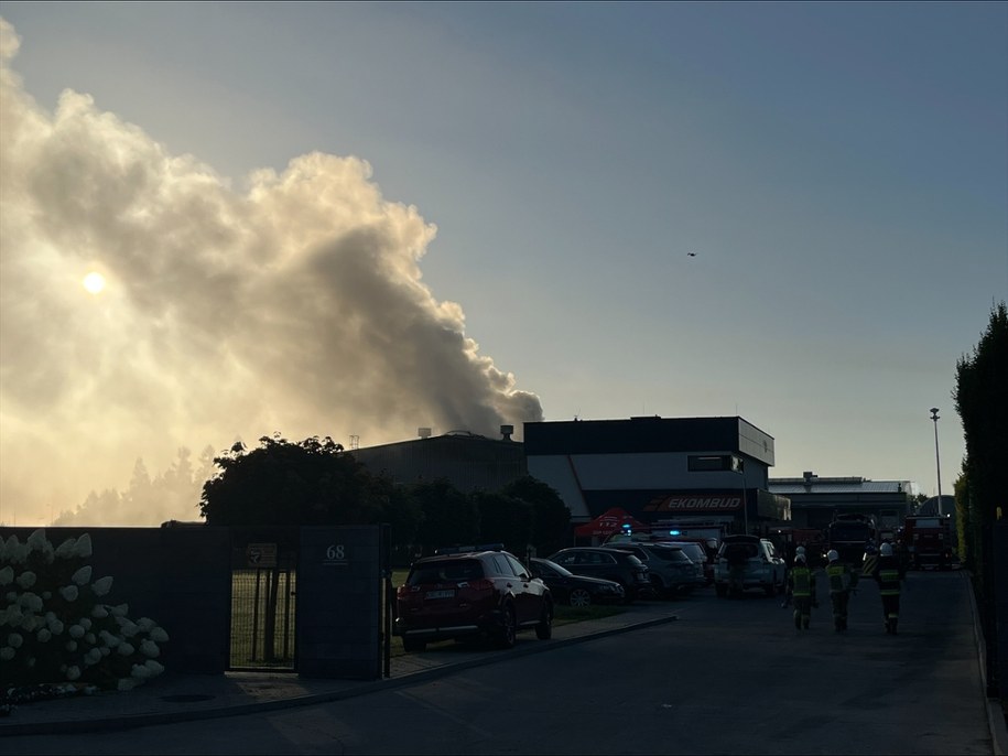 W Bochni zapaliła się hala magazynowa /Paweł Konieczny /RMF FM