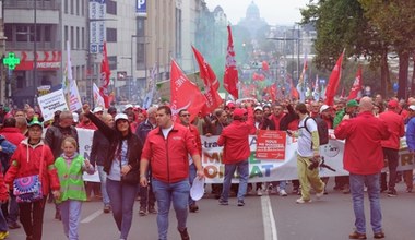 W Brukseli wyszli na ulice. "Nie" dla zamykania fabryk