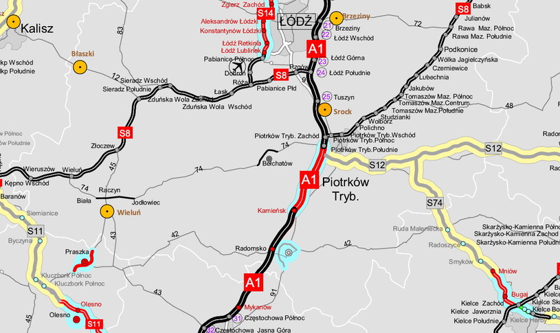 W budowie pozostaje ostatni odcinek A1, pod Łodzią /GDDKiA