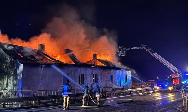 W budynku znaleziono ciało jednej osoby /Państwowa Straż Pożarna