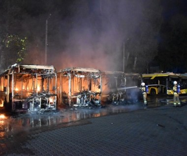 W Bytomiu spłonęło 10 autobusów