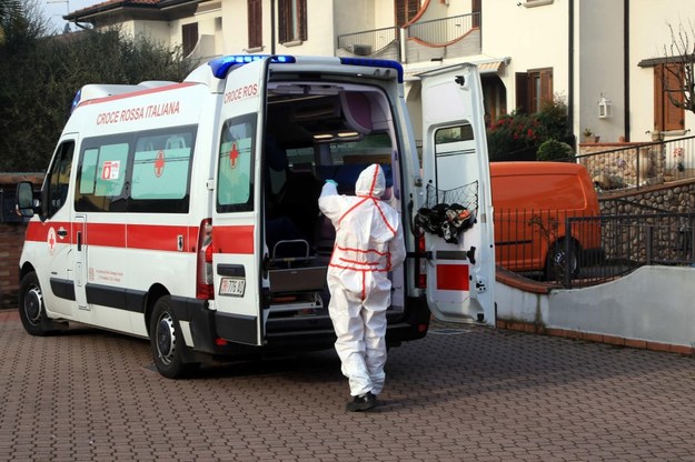 W całych Włoszech stwierdzono już prawie 200 przypadków zachorowań. W samej Lombardii zachorowało jak dotąd 165 osób /Paolo Salmoirago /PAP/EPA