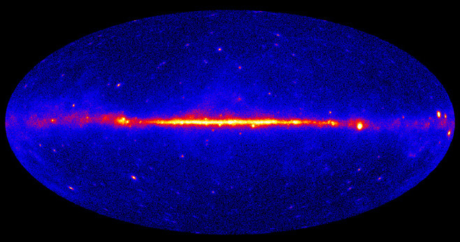 W centrum Drogi Mlecznej dochodzi do anihilacji ciemnej materii? /NASA