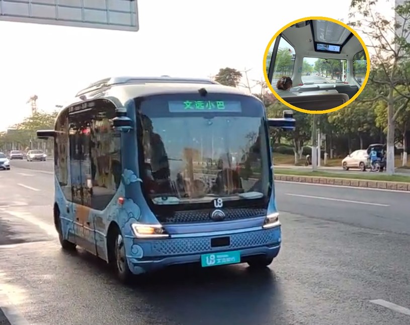 W chińskim mieście Kanton pojawiły się "autobusy widma" / autor filmu: CN Walking / YouTube /YouTube