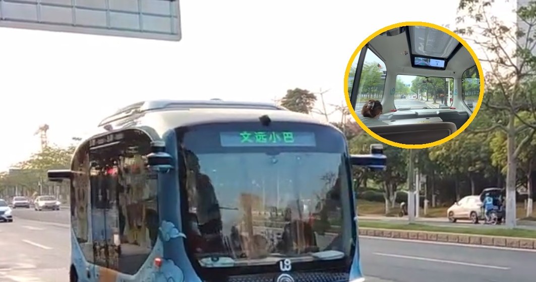 W chińskim mieście Kanton pojawiły się "autobusy widma" / autor filmu: CN Walking / YouTube /YouTube
