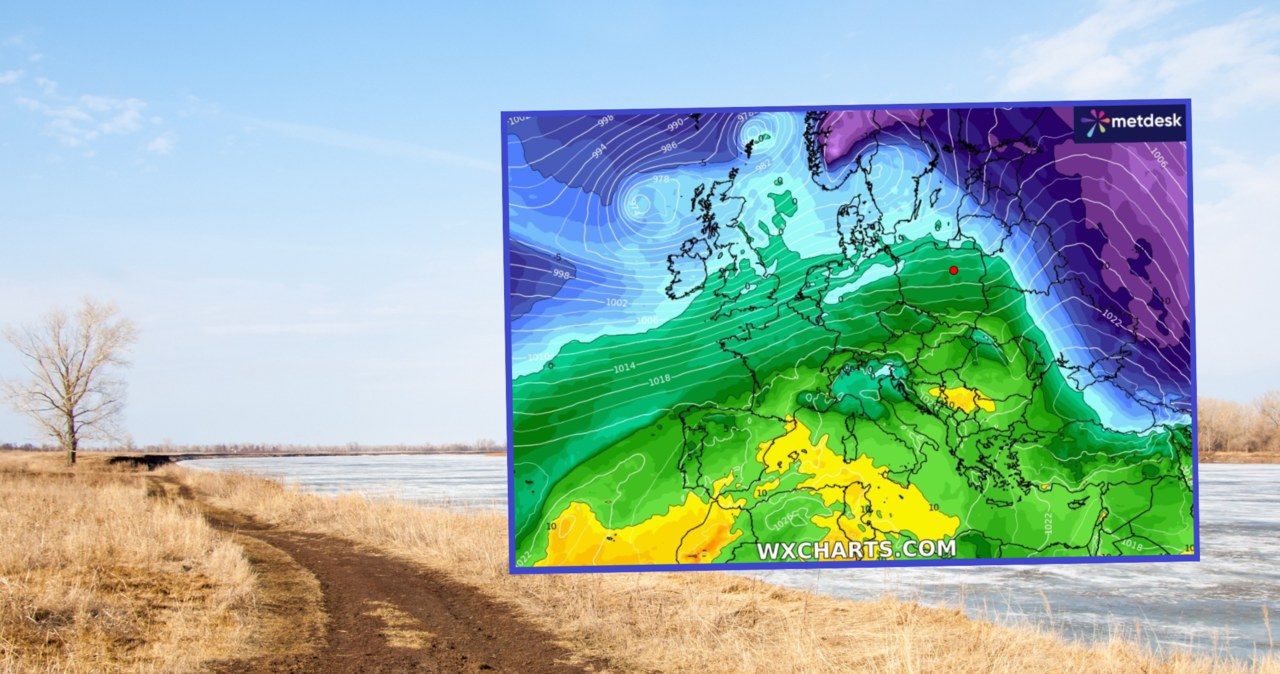W czwartek będzie ciepło, a miejscami spadnie słaby deszcz. Prognozowane są alerty IMGW dotyczące roztopów dla dwóch obszarów na południu Polski /ekina/123rf/WXCHARTS /
