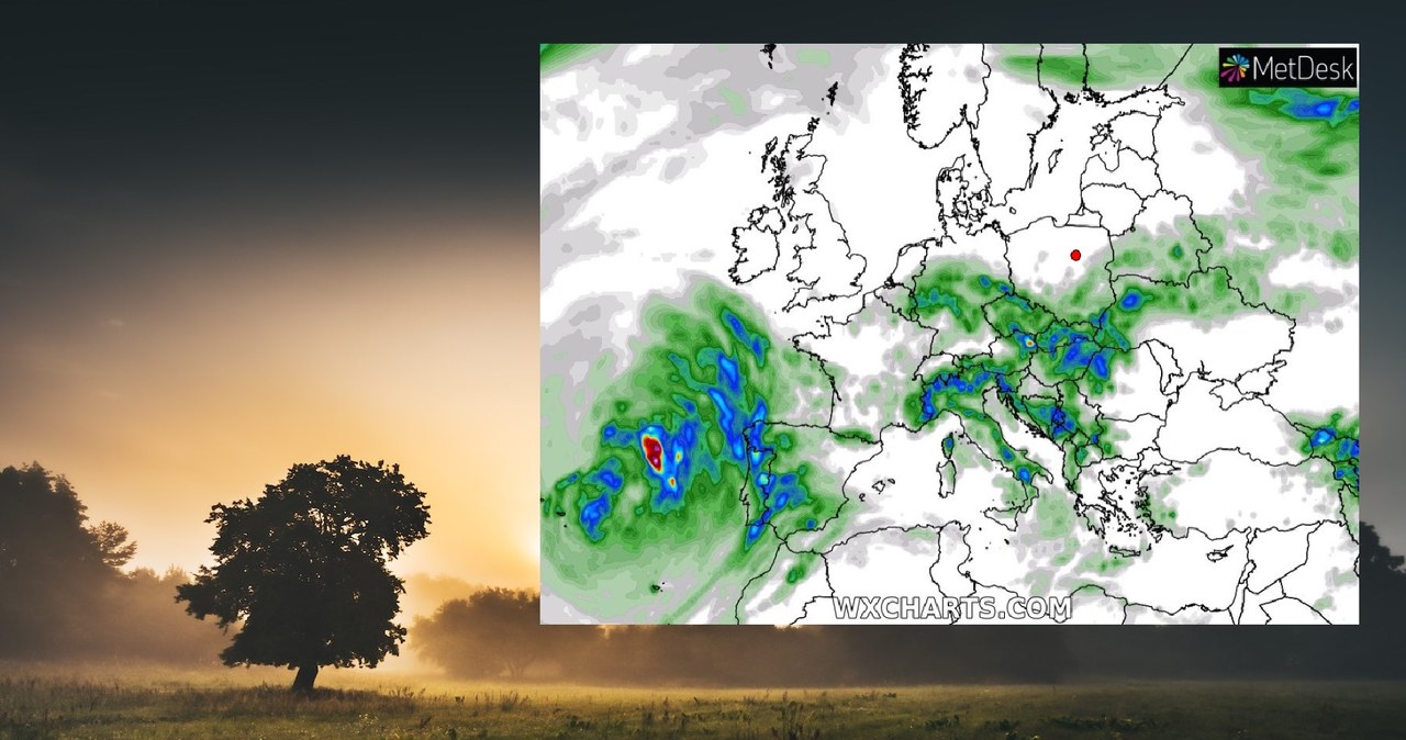 W czwartek opady deszczu i burze będą miały miejsce głównie na południu Polski /Unsplash/WXCHARTS /