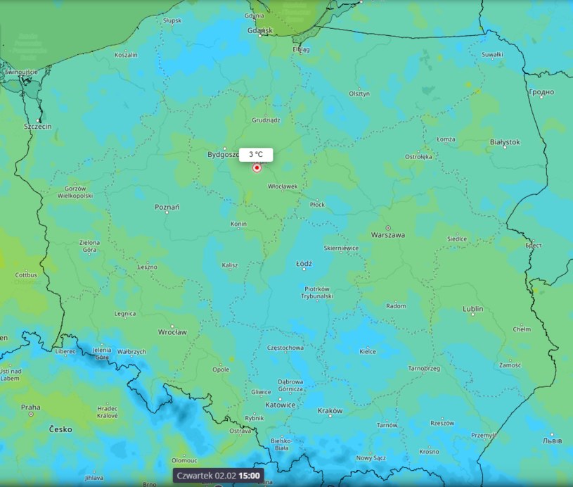 W czwartek temperatura wyniesie od -3 stopni na południu do 3 stopni w centralnej części Polski /IMGW /materiały prasowe