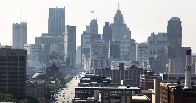 W Detroit mieszka 600 tys. osób, kiedyś mieszkało 1,5 mln... /AFP