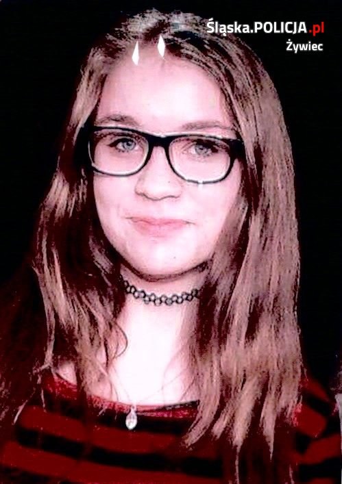 W dniu zaginięcia 15-latka nie miała założonych okularów korekcyjnych /zywiec.slaska.policja.gov.pl /