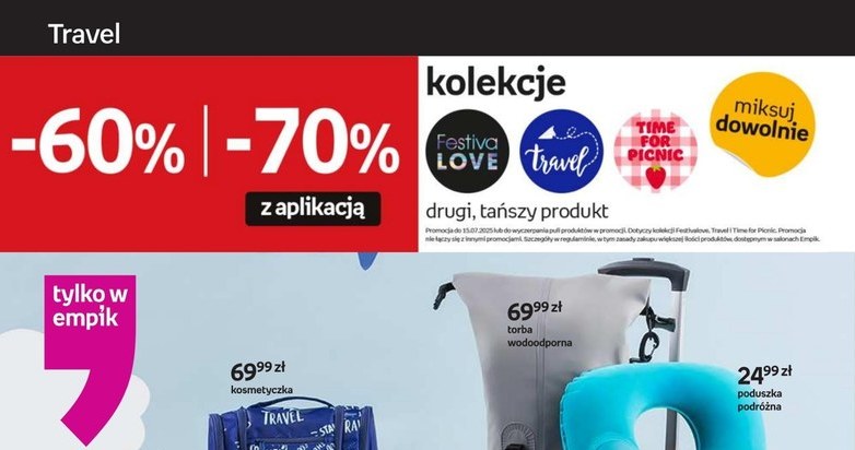 W drogę z Empikiem! Kolekcja Travel przeceniona aż do -70% /Empik