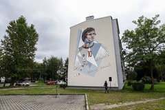 W Gliwicach odsłonięto mural Włodzimierza Lubańskiego