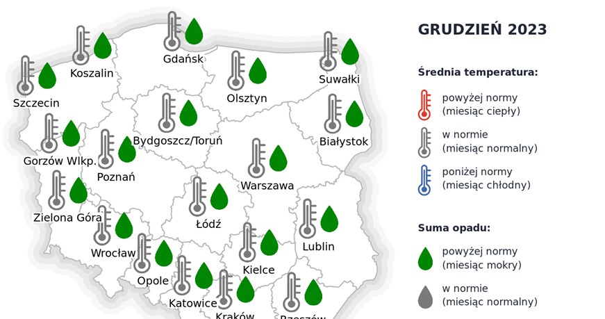 W grudniu do Polski może wkroczyć zima, z temperaturami i opadami mieszczącymi się w normie wieloletniej /IMGW /