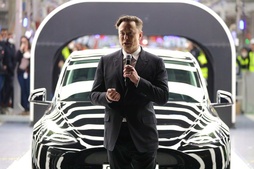 W Gruenheide pojawił się sam Elon Musk /Getty Images