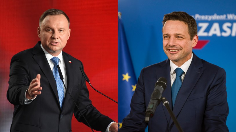 W II turze wyborów zmierzą się Andrzej Duda i Rafał Trzaskowski /Zbyszek Kaczmarek/Attila Husejnow /Agencja FORUM