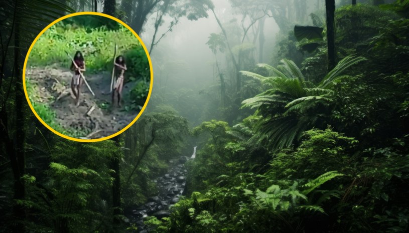 W indonezyjskiej dżungli żyje odizolowane od świata plemię Hongana Manyawa... /Zrzut ekranu/vimeo/Survival International /123RF/PICSEL