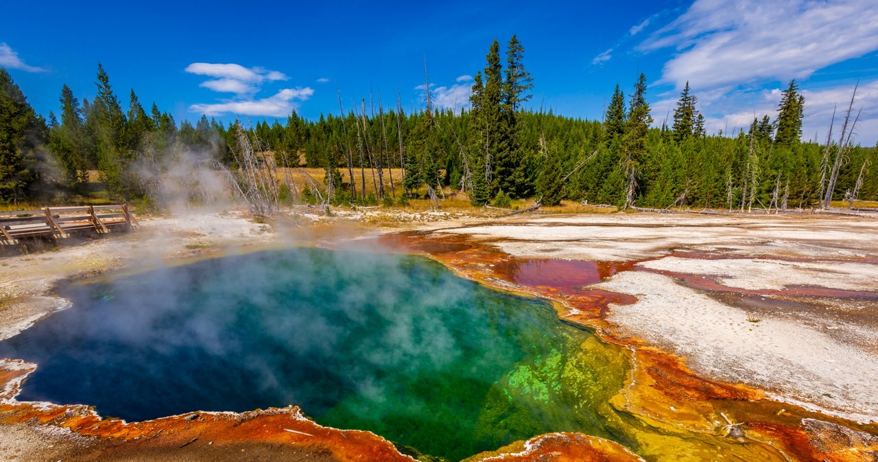 W jednym z gorących źródeł w Yellowstone odnaleziono fragment ludzkiego ciała /123RF/PICSEL