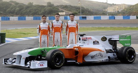 W Jerez bolid pokazało Force India... /AFP