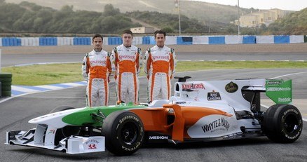 W Jerez bolid pokazało Force India... /AFP