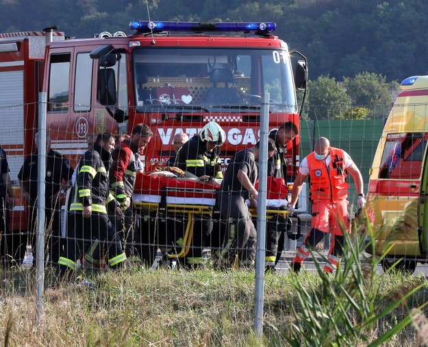 W katastrofie polskiego autokaru zginęło 12 osób /IVAN AGNEZOVIC /PAP/EPA