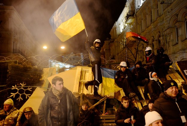 W Kijowie nastrój rewolucyjny nie ustępuje /FILIP SINGER /PAP/EPA