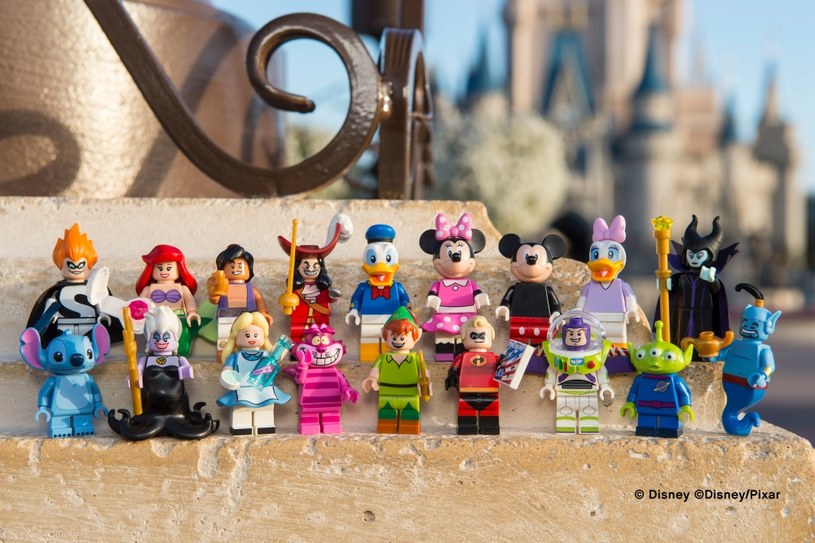 W kolekcji ponadczasowych postaci z filmów animowanych Disneya Grupa LEGO wprowadza minifigurki ulubionych dziecięcych bohaterów /materiały prasowe