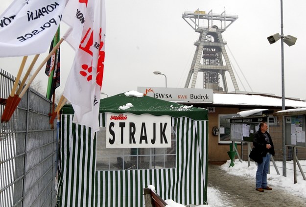 W kopalni Budryk w Ornontowicach, należącej do Jastrzębskiej Spółki Węglowej, rozpoczął się strajk /Andrzej Grygiel /PAP